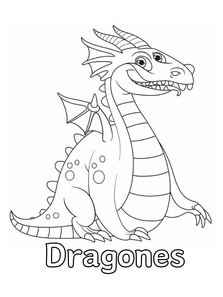 Dibujos para colorear e imprimir Dragons