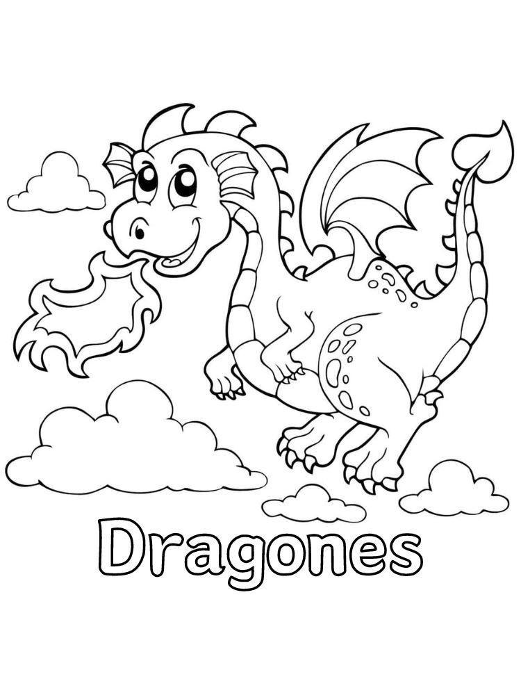 Dibujos para colorear e imprimir Dragons