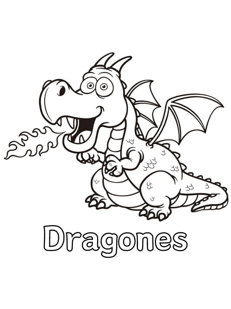 Dibujos para colorear e imprimir Dragons