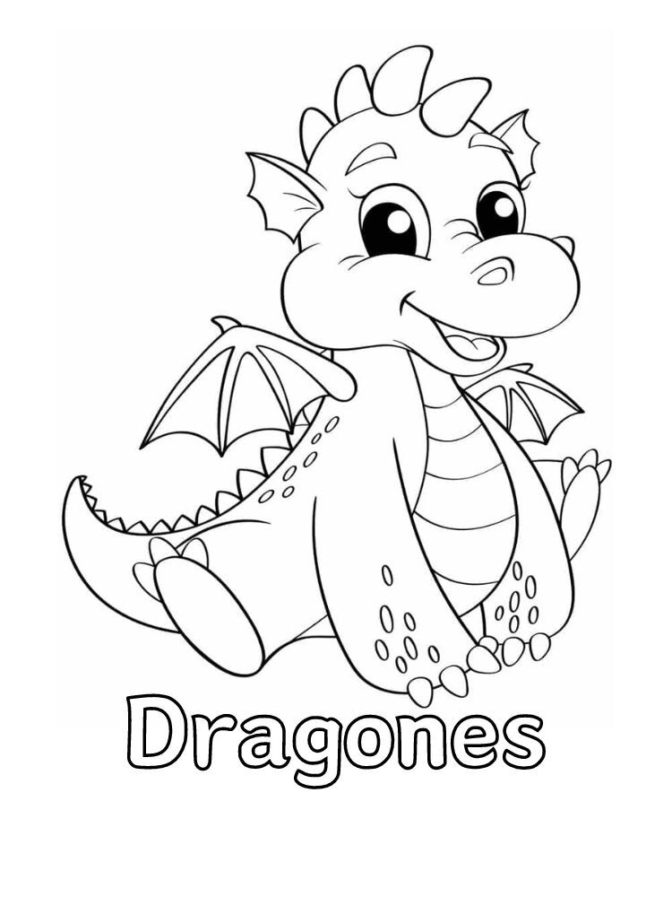 Dibujos para colorear e imprimir Dragons