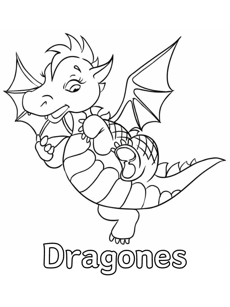 Dibujos para colorear e imprimir Dragons