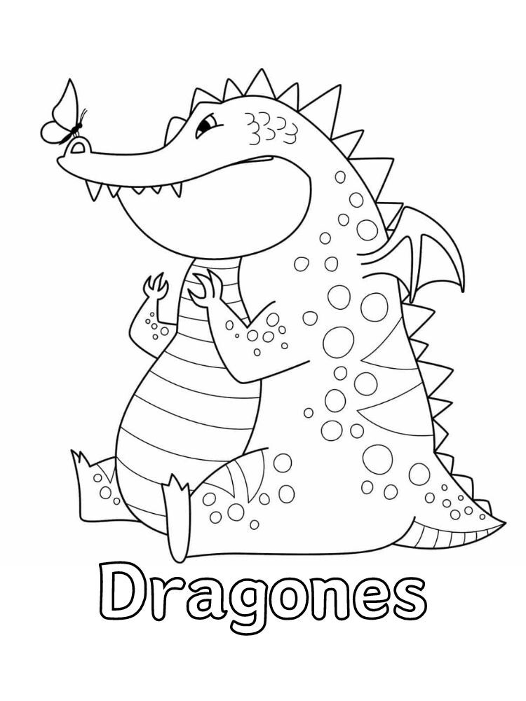 Dibujos para colorear e imprimir Dragons