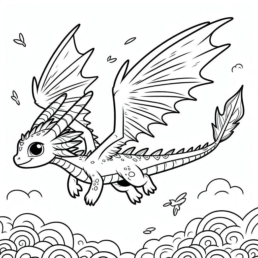 Dibujos para colorear e imprimir Dragons