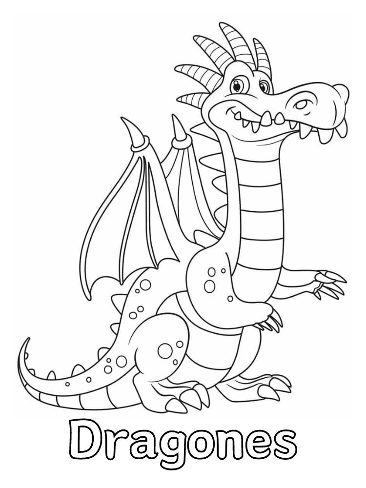 Dibujos para colorear e imprimir Dragons