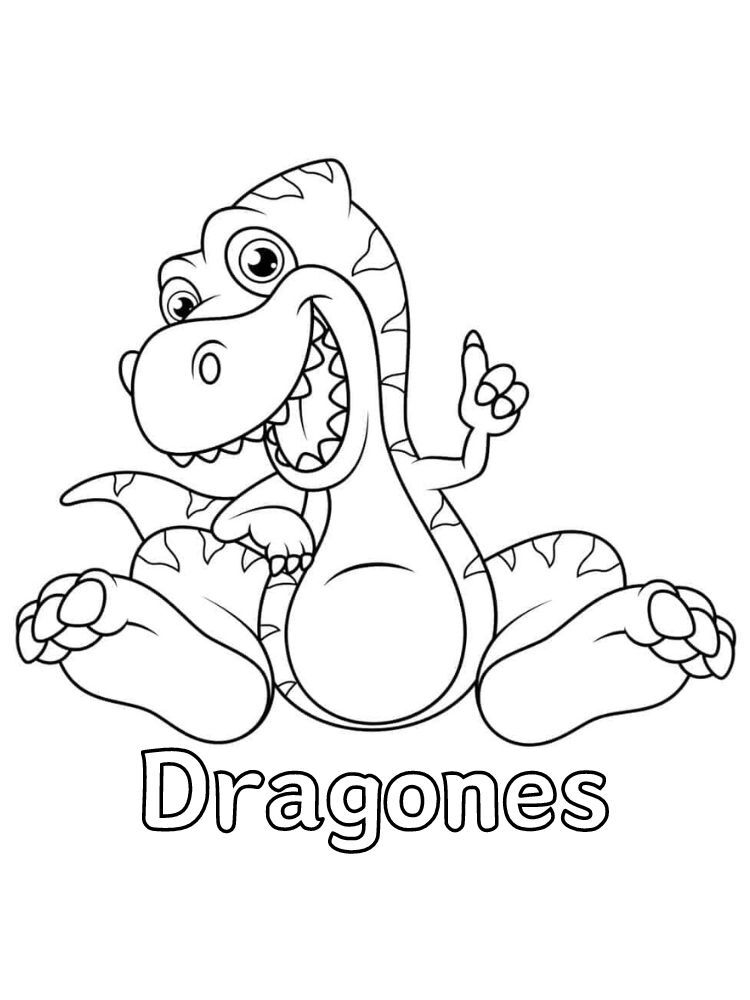 Dibujos para colorear e imprimir Dragons