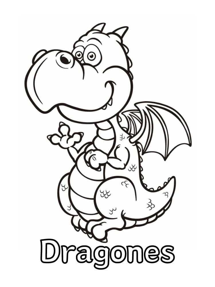 Dibujos para colorear e imprimir Dragons