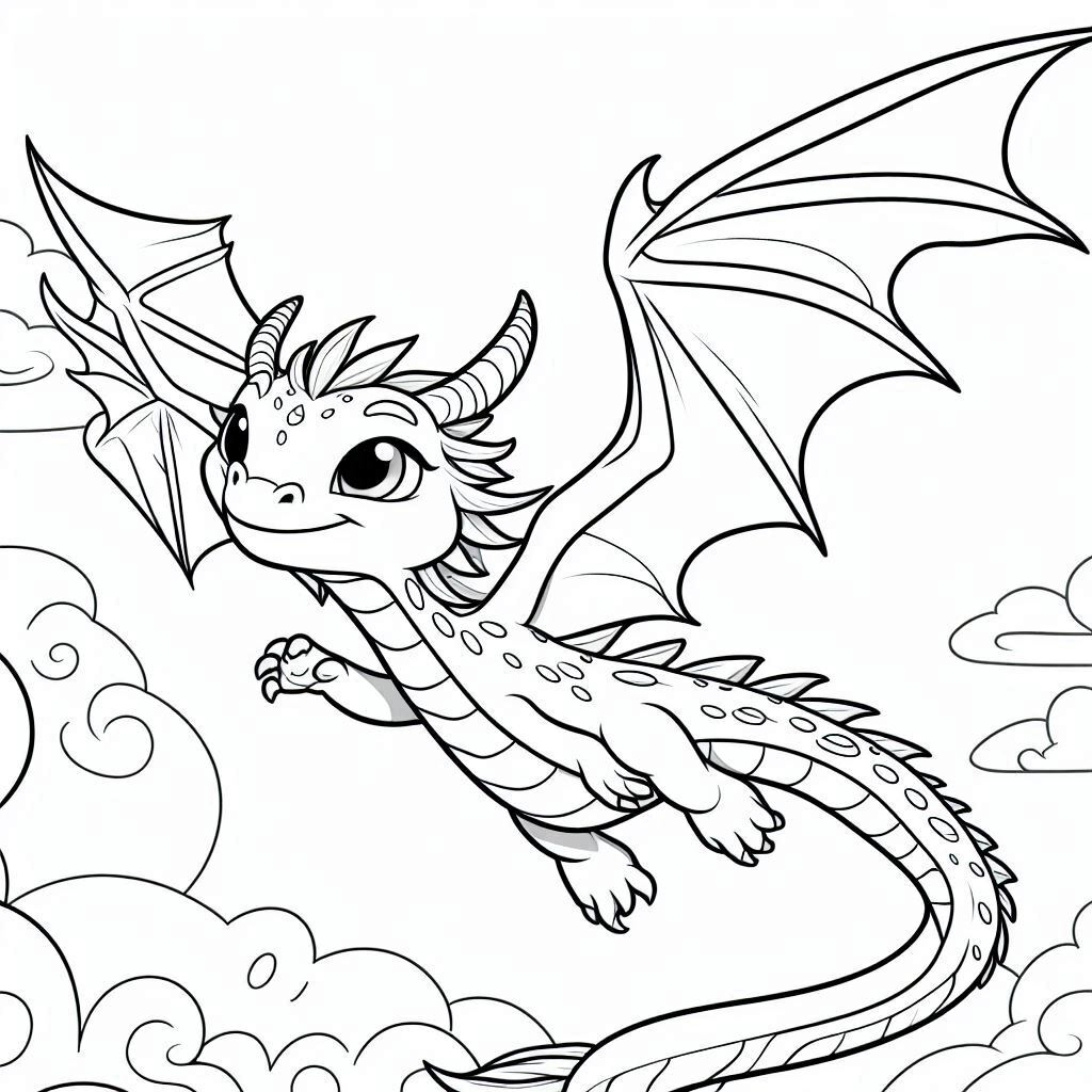 Dibujos para colorear e imprimir Dragons