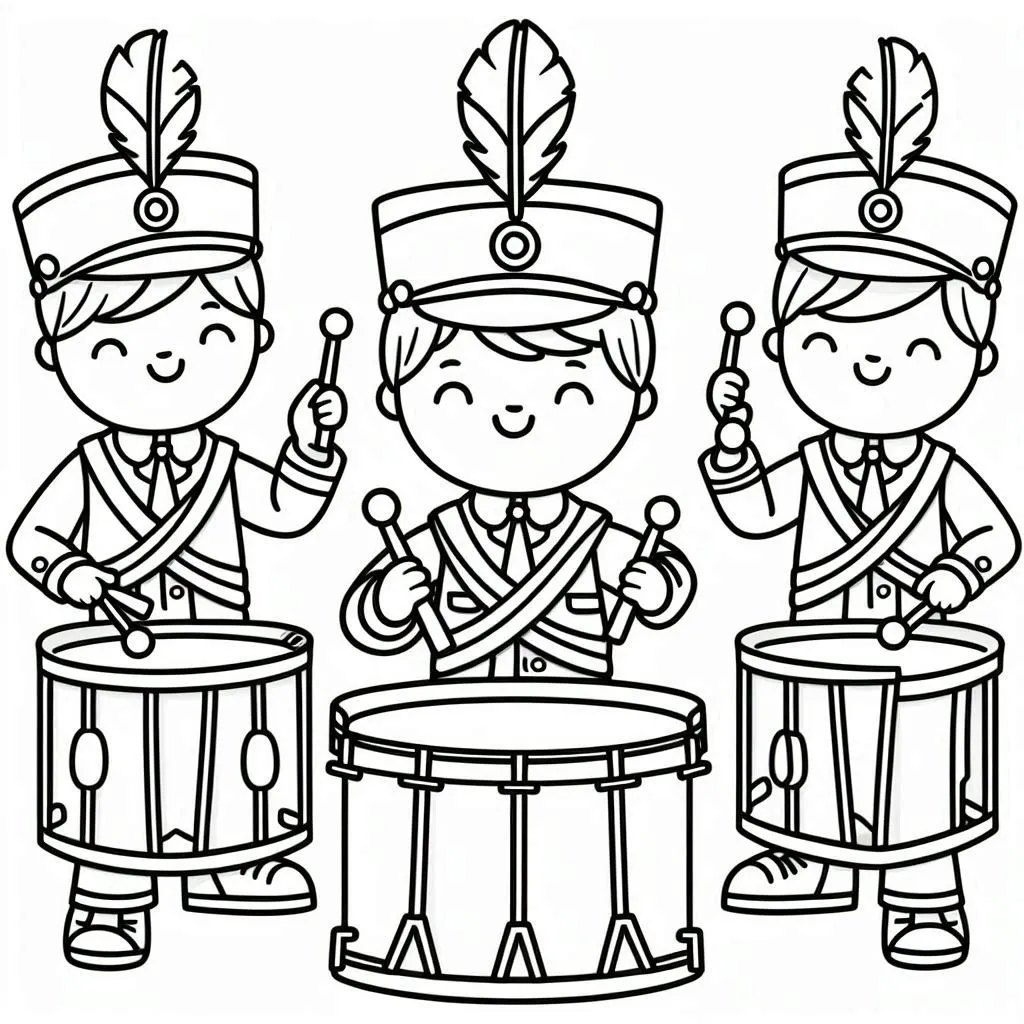 Dibujos para colorear e imprimir Drum