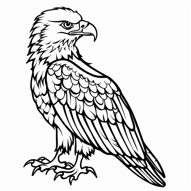 Eagles coloring page 12