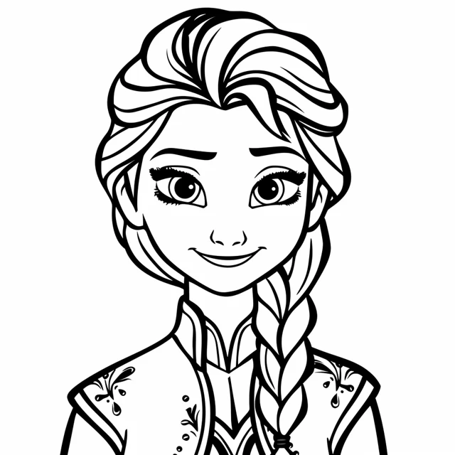 Elsa coloring pages 1