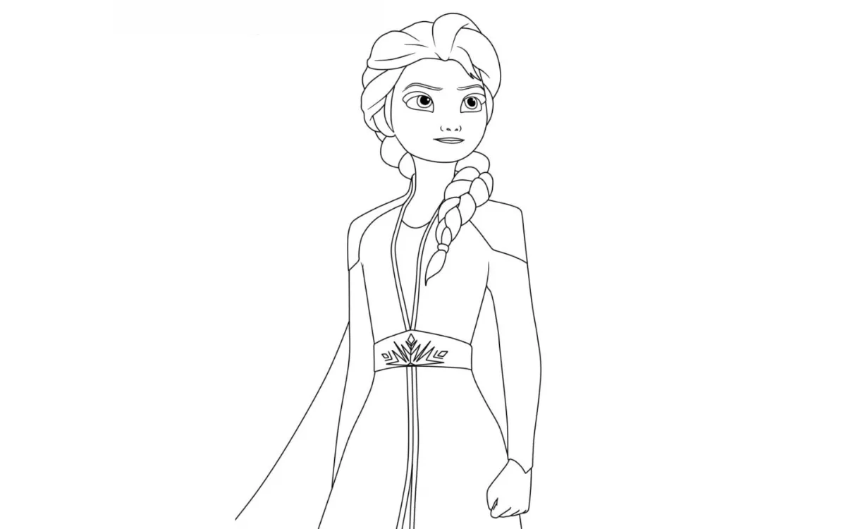 Dibujos para colorear e imprimir Elsa