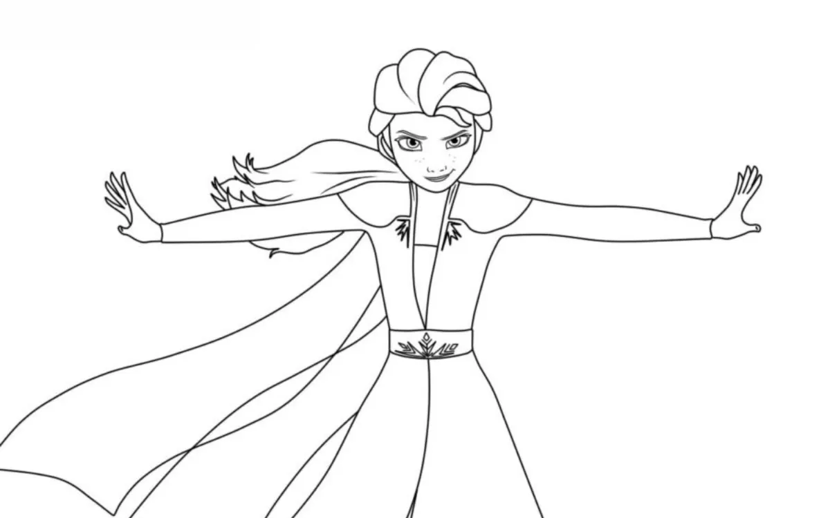 Dibujos para colorear e imprimir Elsa