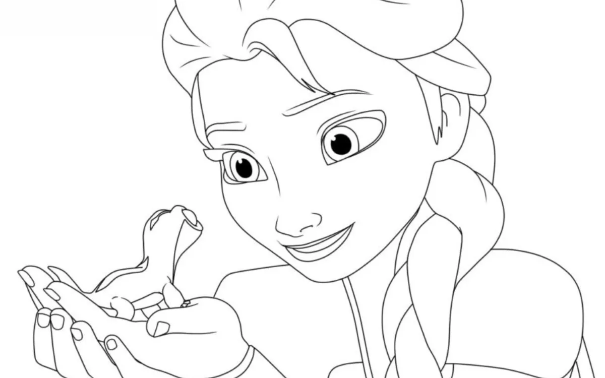 Dibujos para colorear e imprimir Elsa