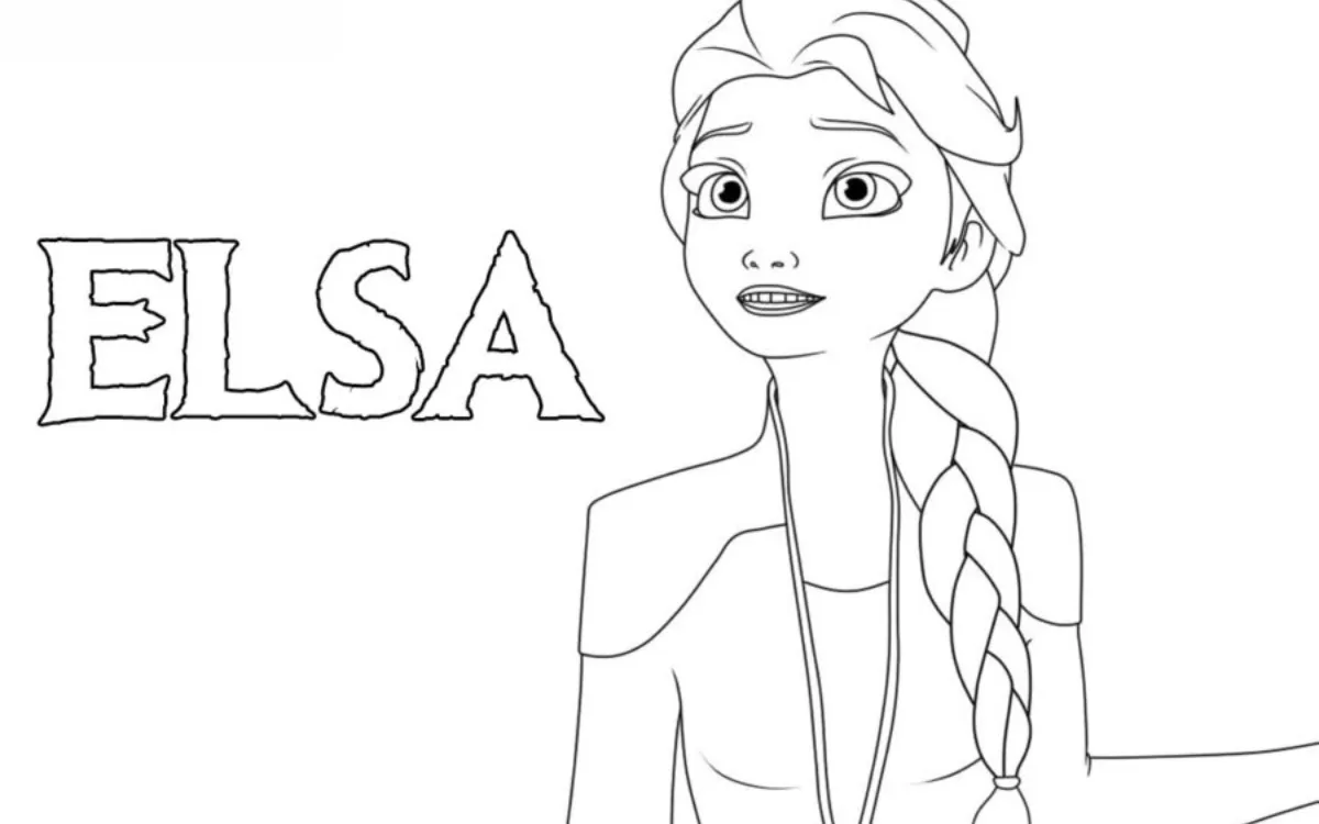 Dibujos para colorear e imprimir Elsa