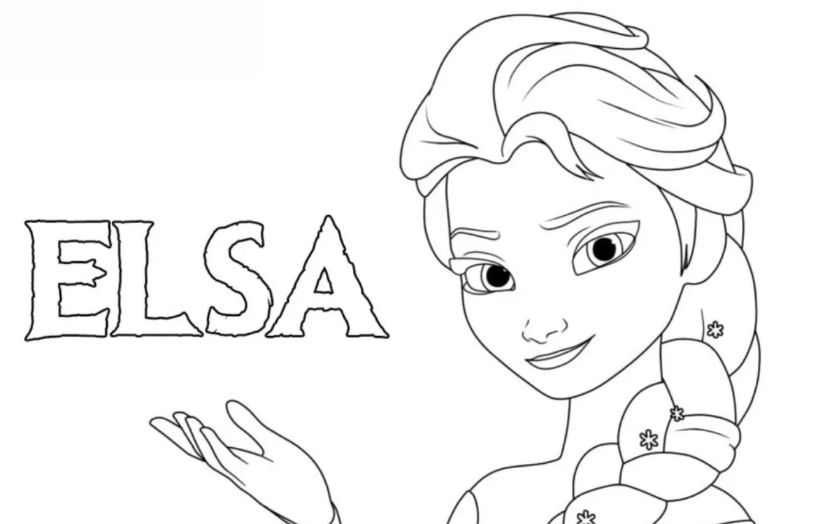 Dibujos para colorear e imprimir Elsa