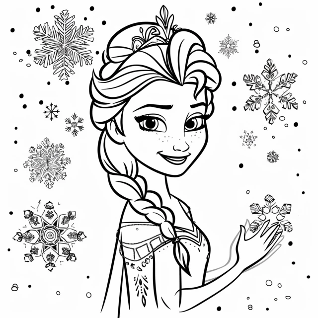 Dibujos para colorear e imprimir Elsa