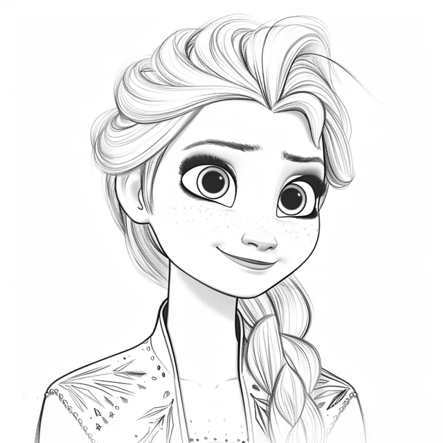 Dibujos para colorear e imprimir Elsa