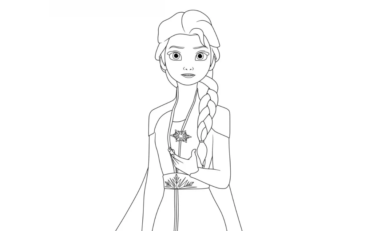 Dibujos para colorear e imprimir Elsa