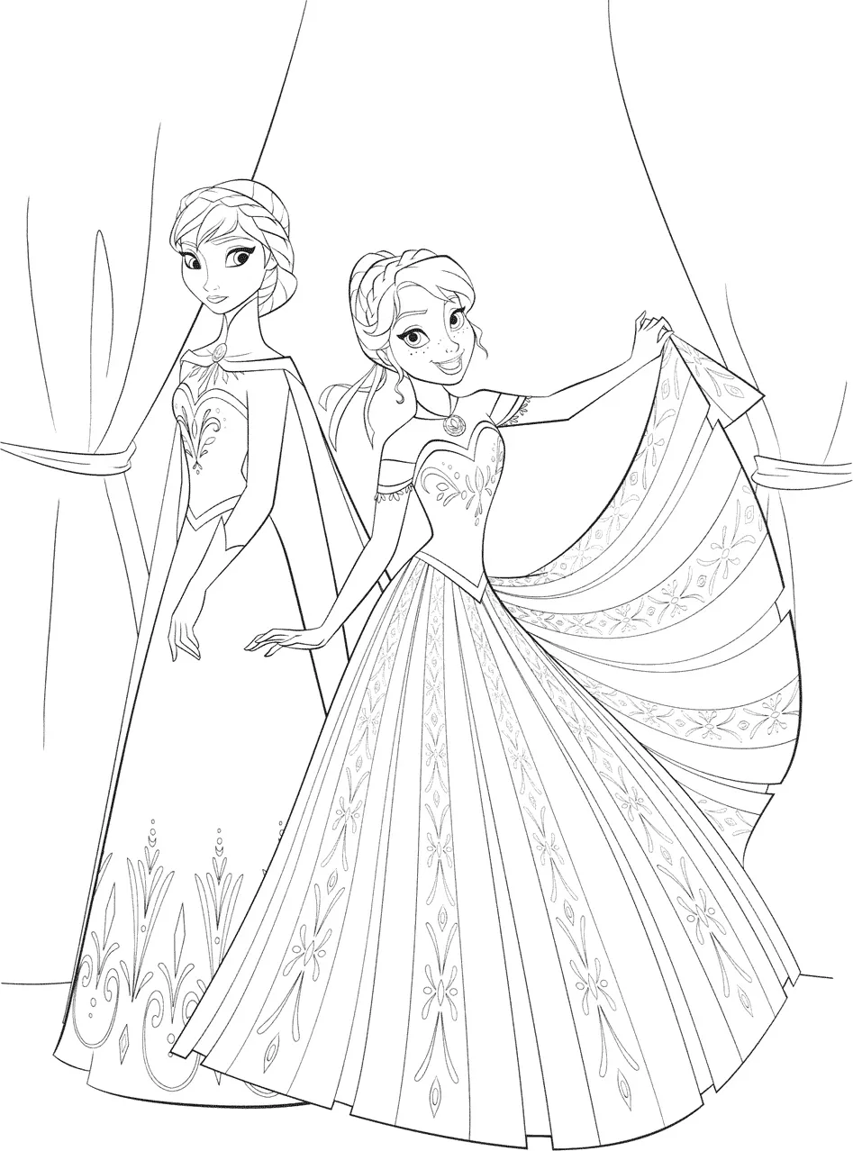 Dibujos para colorear e imprimir Elsa