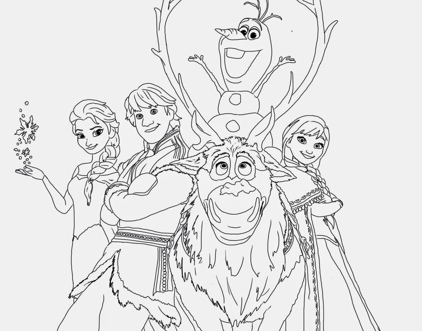 Dibujos para colorear e imprimir Elsa