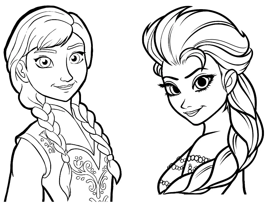 Dibujos para colorear e imprimir Elsa