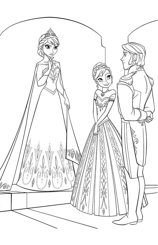 Dibujos para colorear e imprimir Elsa