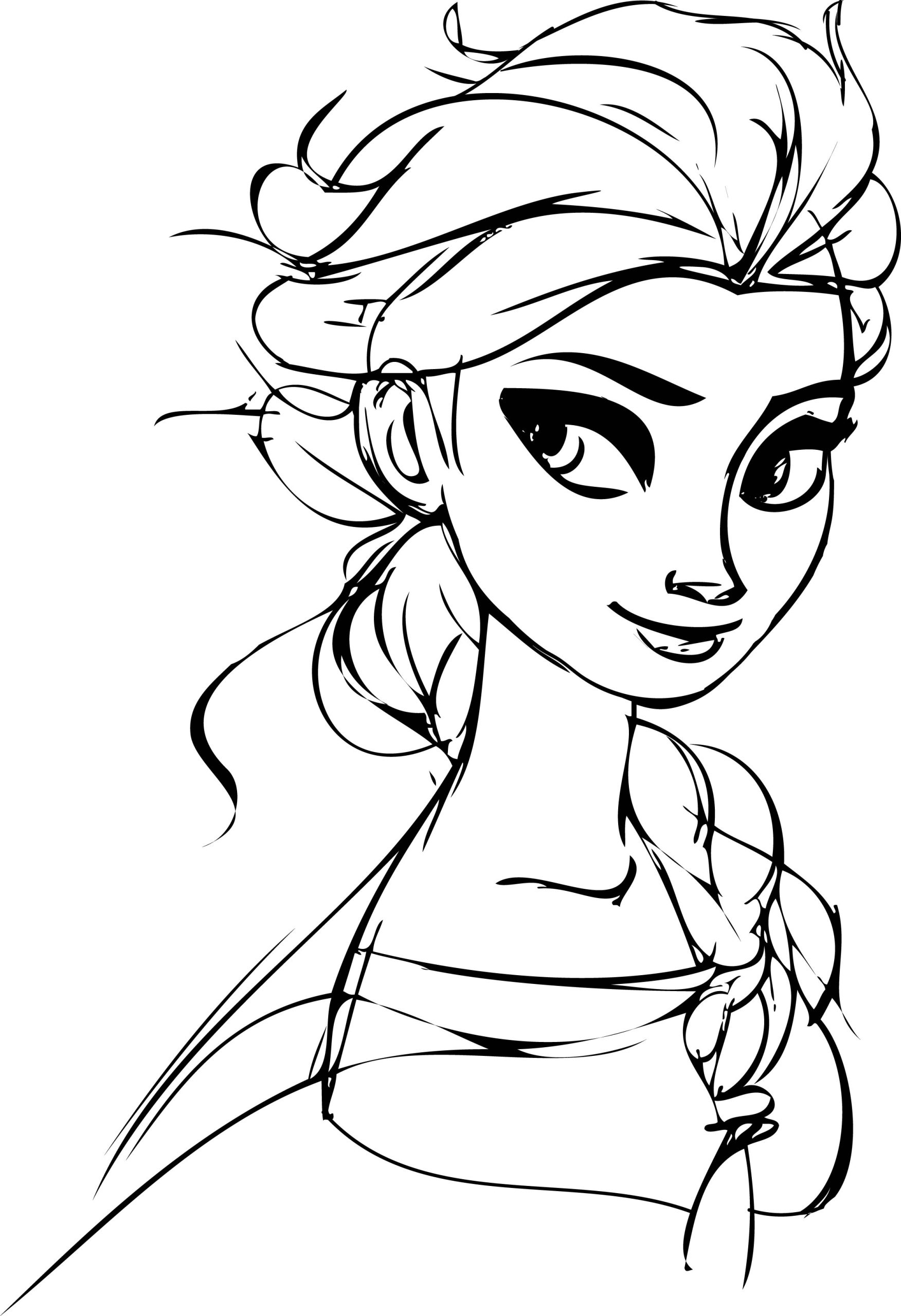 Dibujos para colorear e imprimir Elsa