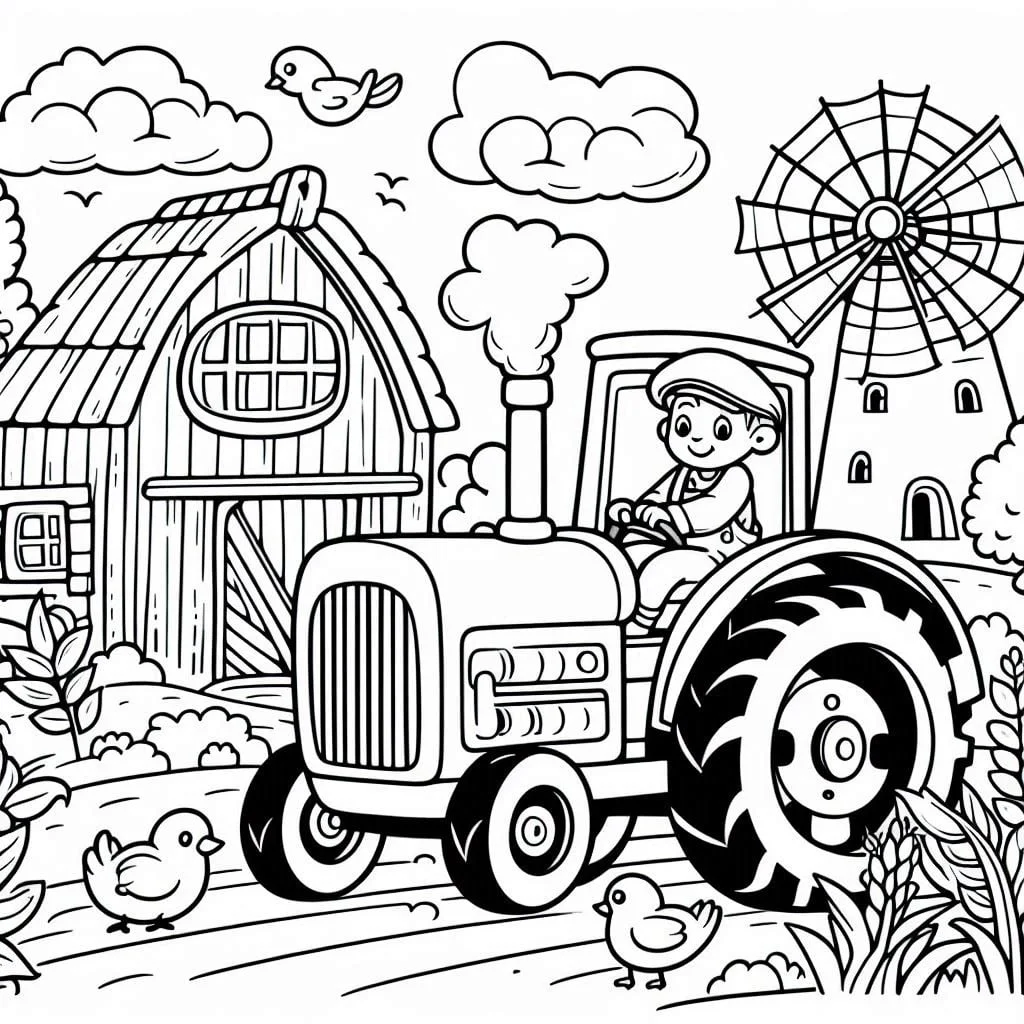 Dibujos para colorear e imprimir Farmer