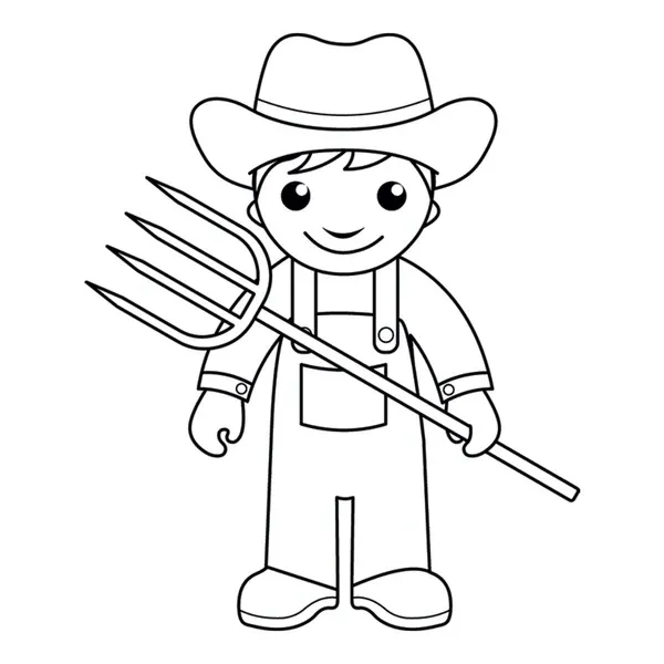 Dibujos para colorear e imprimir Farmer