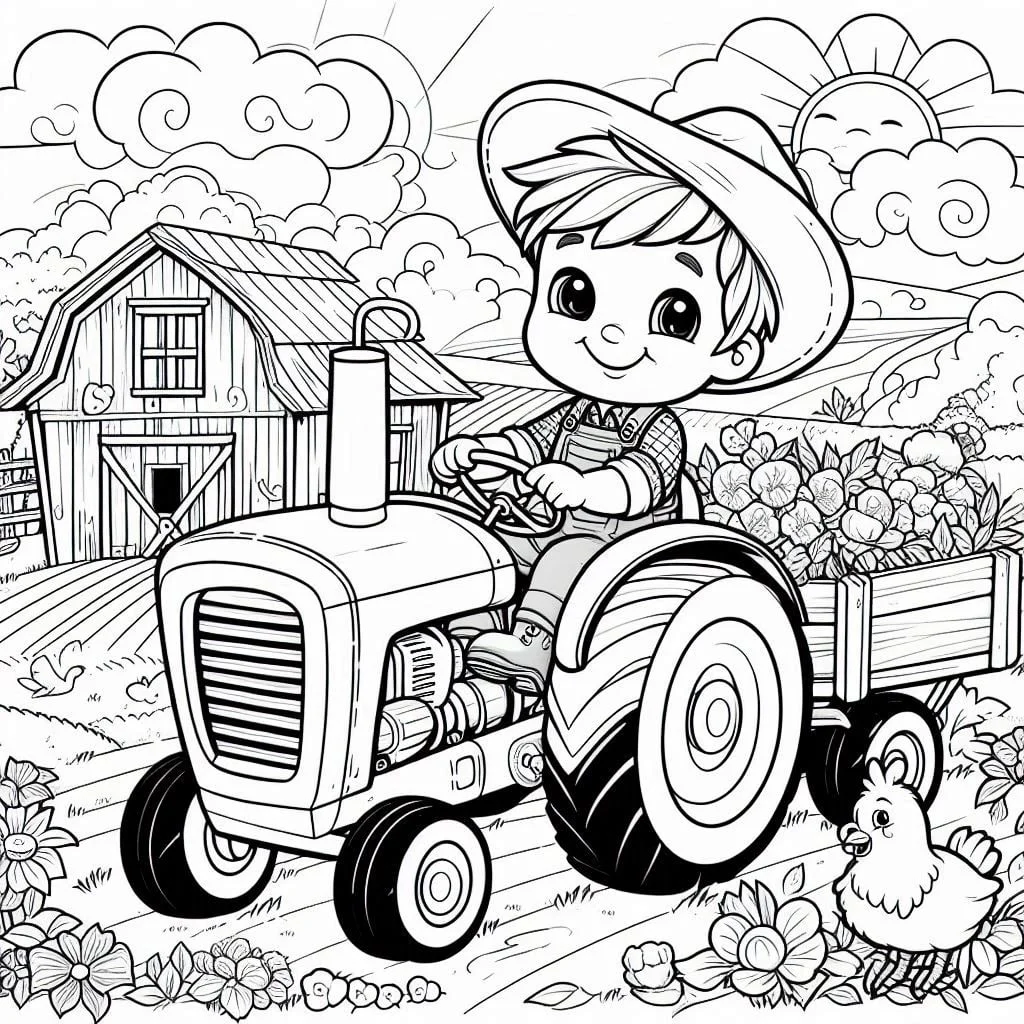 Dibujos para colorear e imprimir Farmer