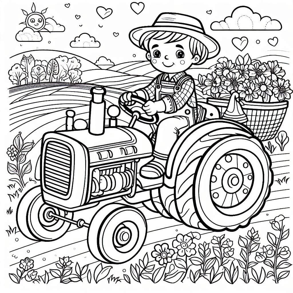 Dibujos para colorear e imprimir Farmer