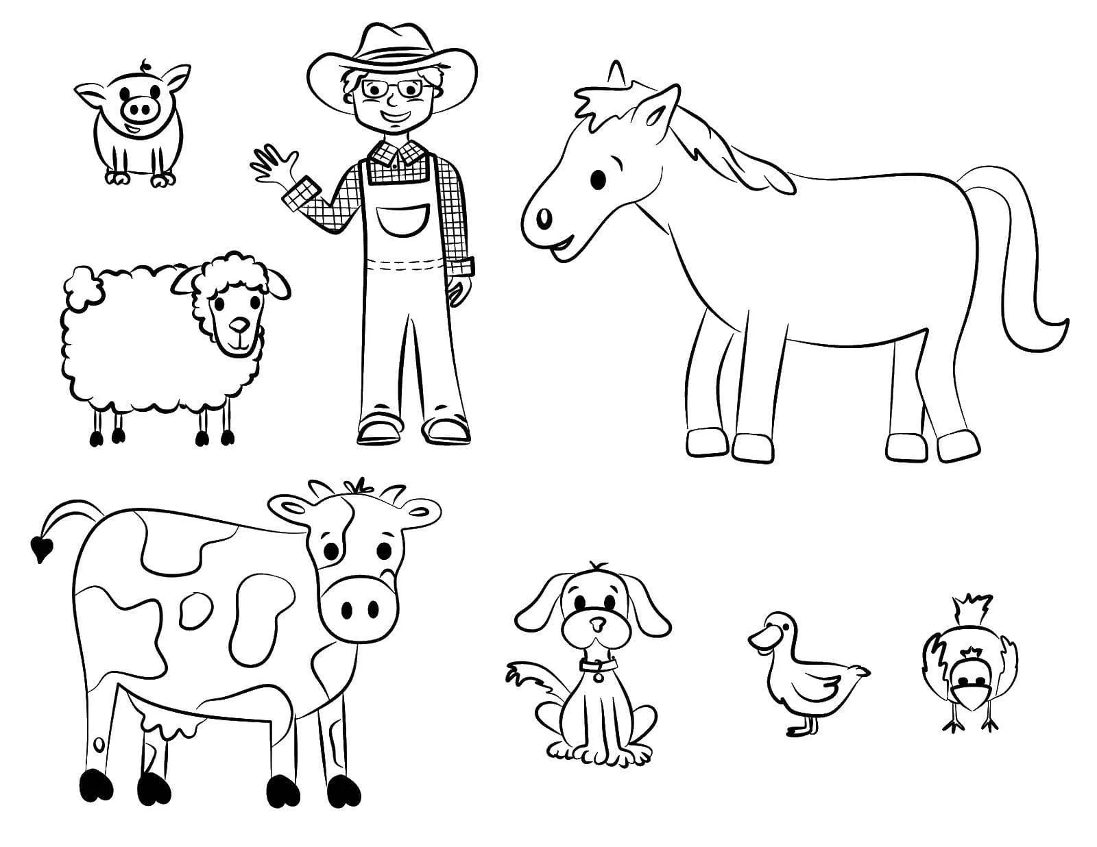 Dibujos para colorear e imprimir Farmer