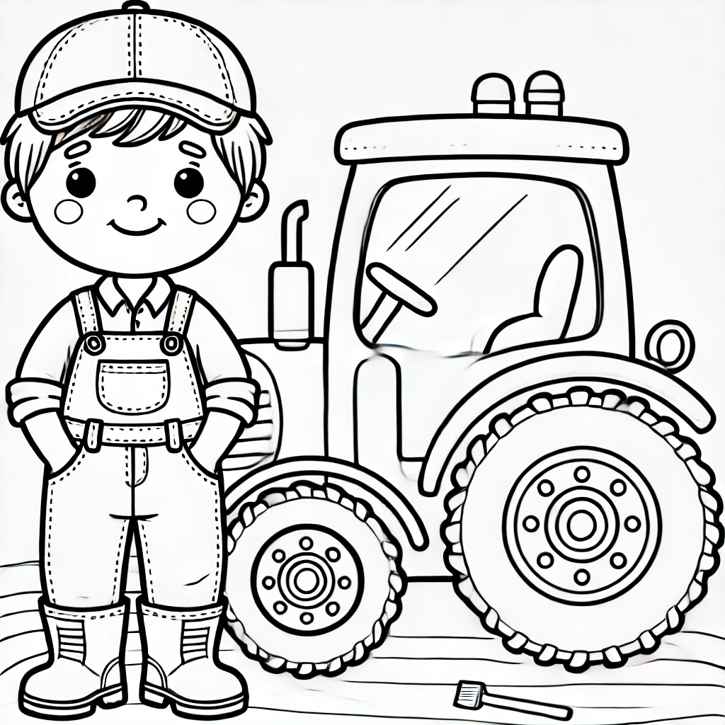 Dibujos para colorear e imprimir Farmer