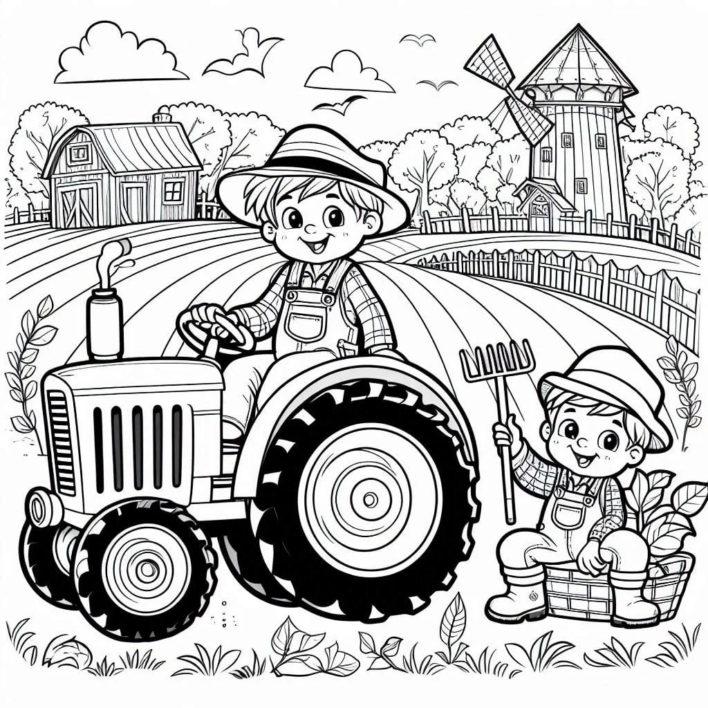 Dibujos para colorear e imprimir Farmer