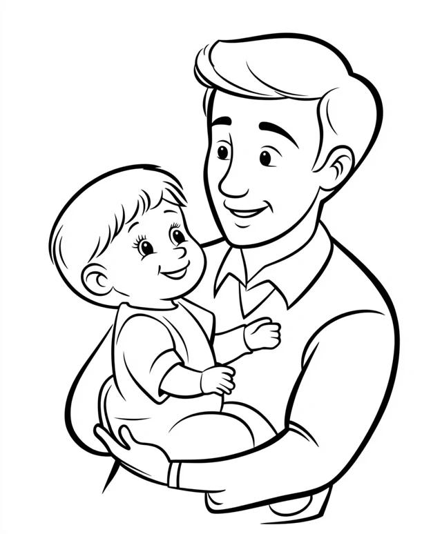 Dibujos para colorear e imprimir Fathers Day