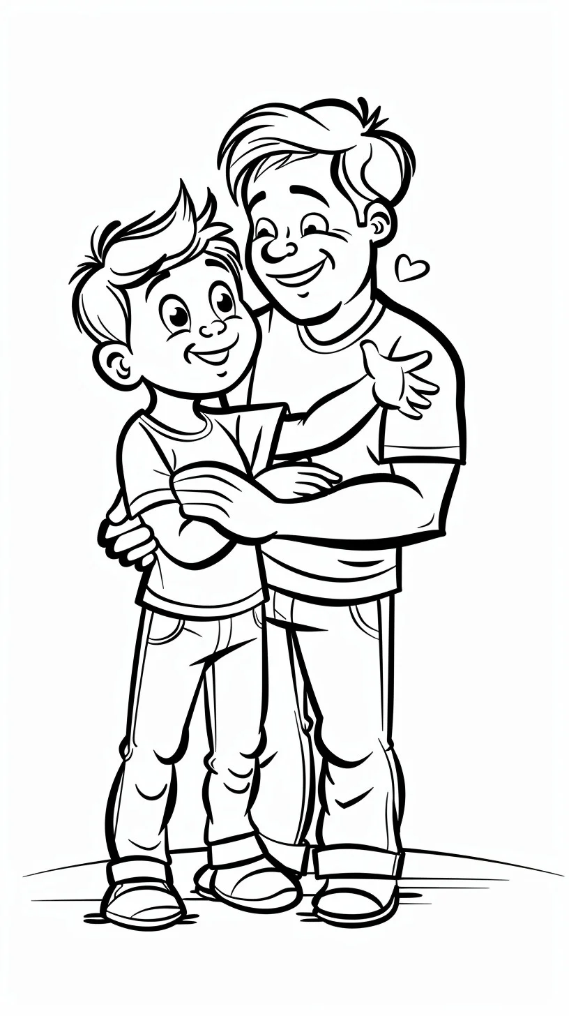 Dibujos para colorear e imprimir Fathers Day