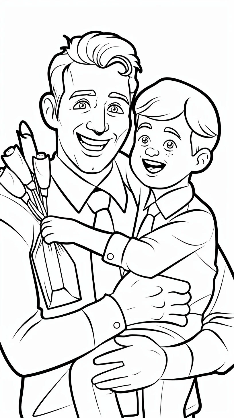 Dibujos para colorear e imprimir Fathers Day