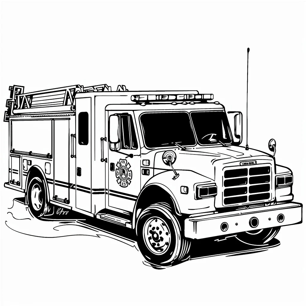 Dibujos para colorear e imprimir Fire Truck