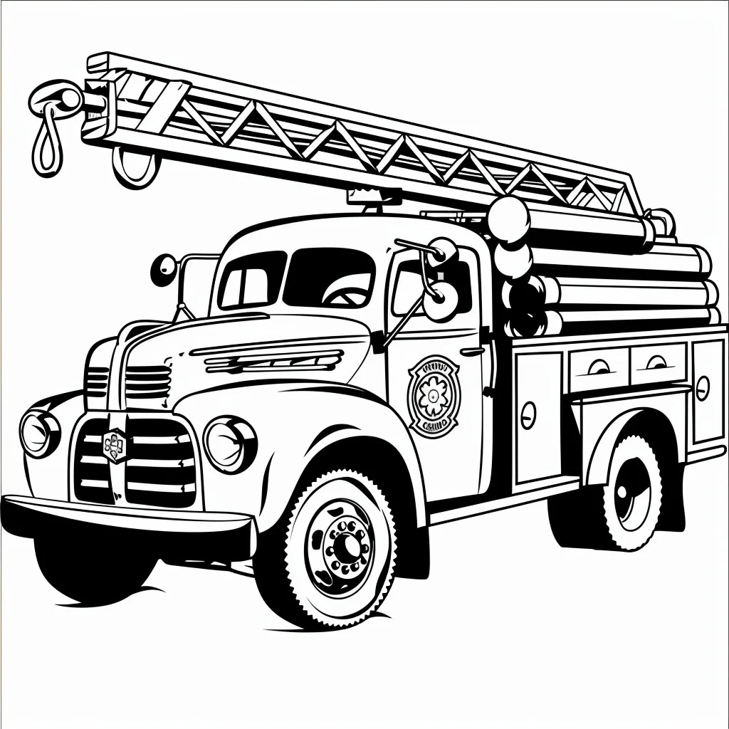 Dibujos para colorear e imprimir Fire Truck