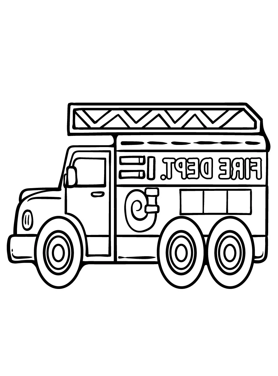 Dibujos para colorear e imprimir Fire Truck