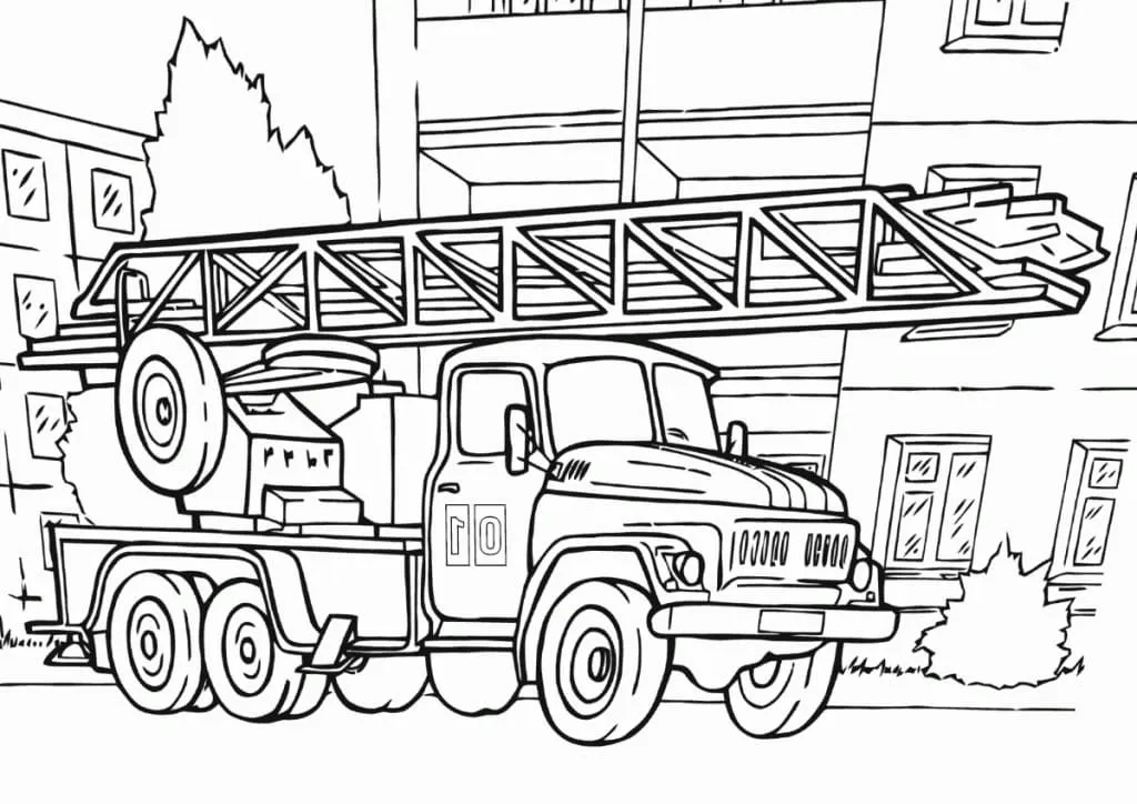 Dibujos para colorear e imprimir Fire Truck