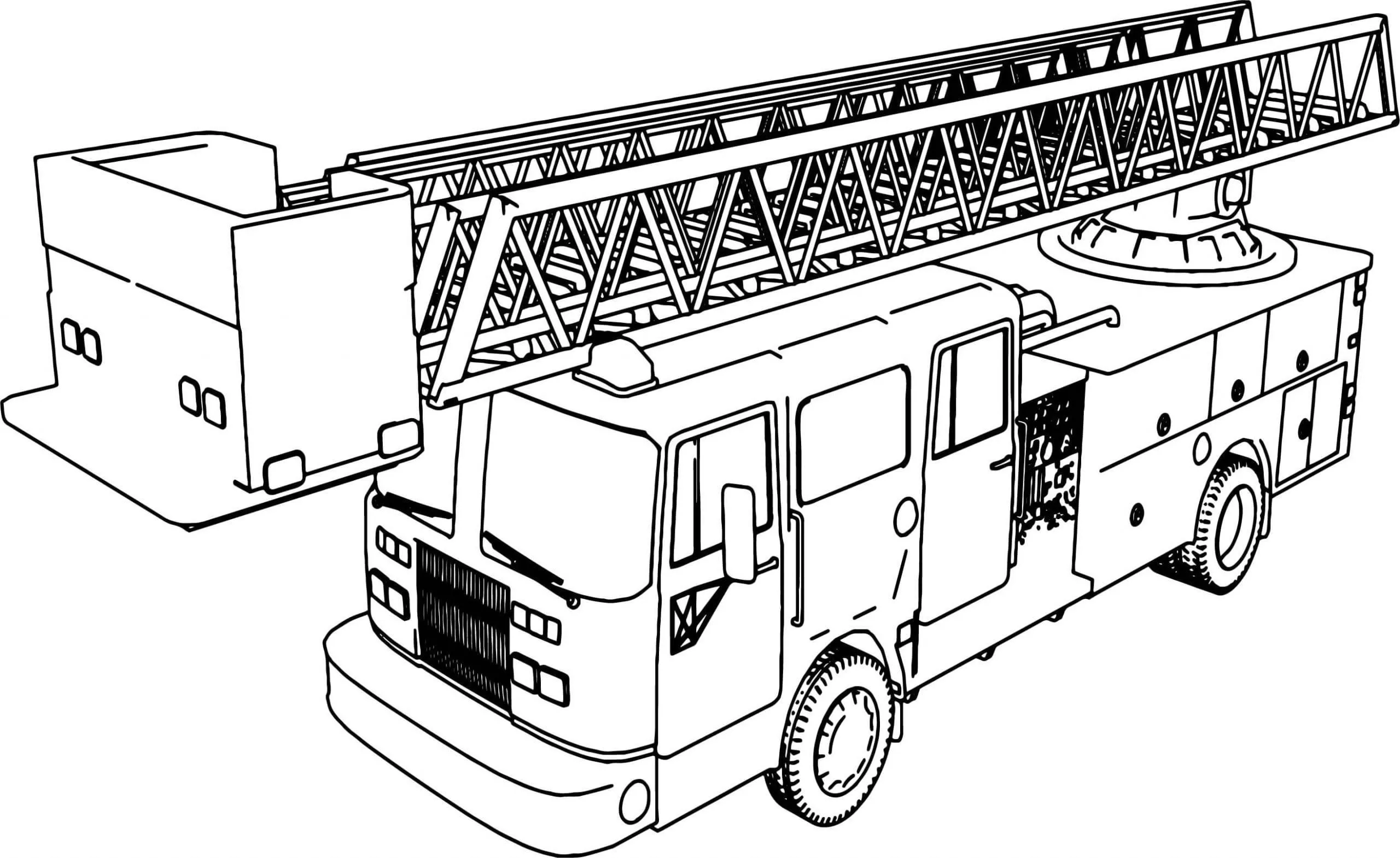 Dibujos para colorear e imprimir Fire Truck