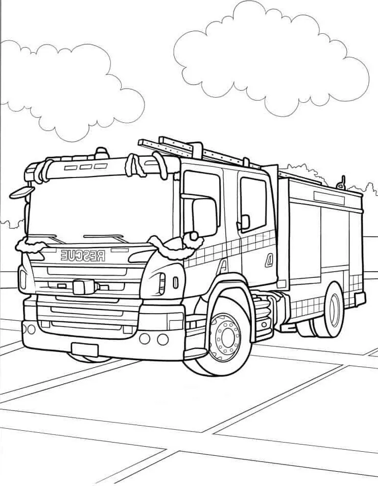 Dibujos para colorear e imprimir Fire Truck