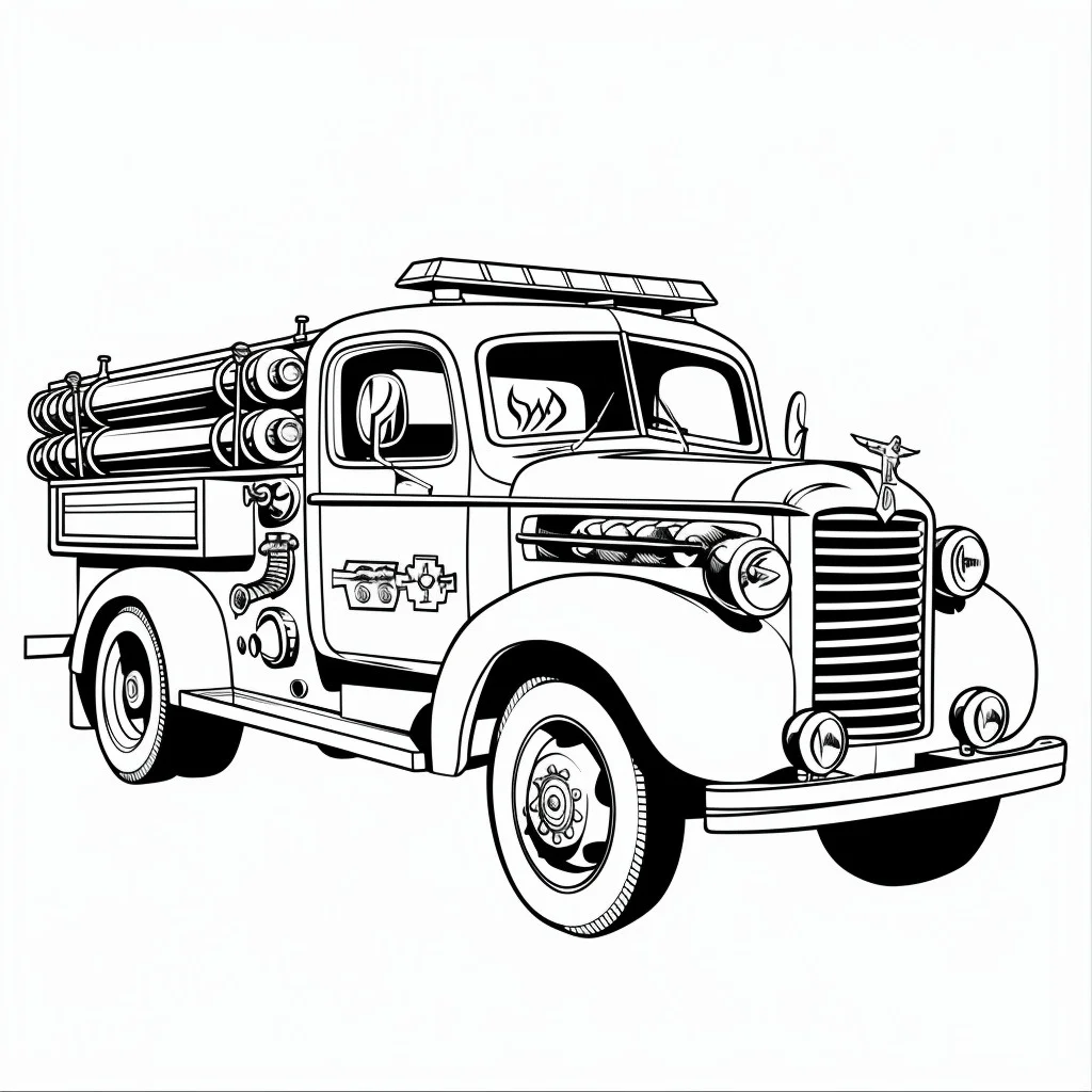 Dibujos para colorear e imprimir Fire Truck