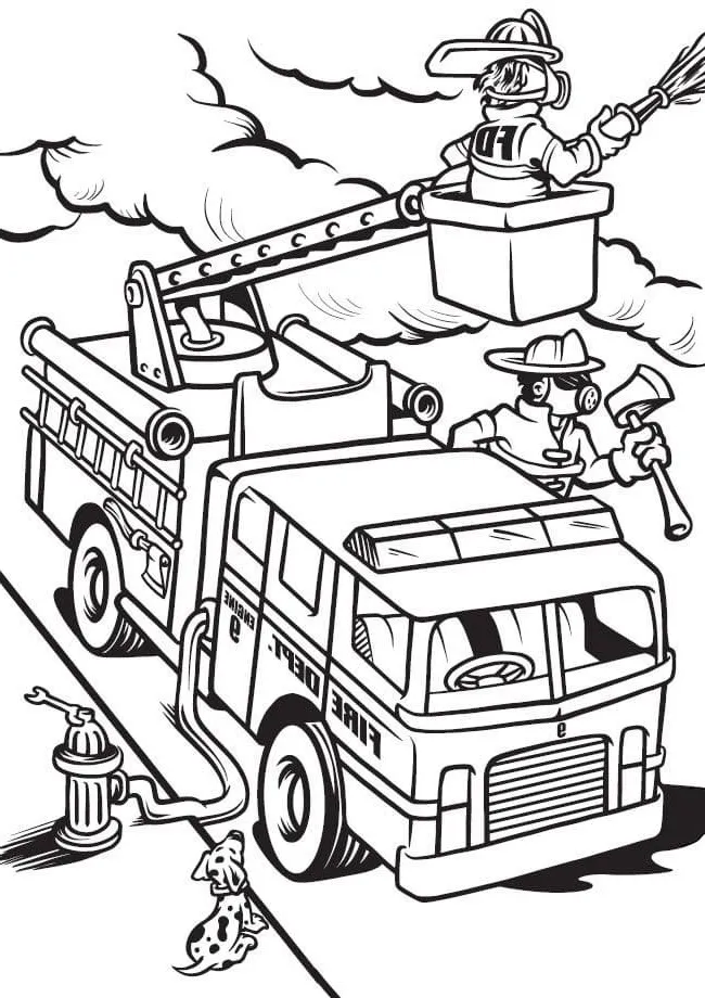 Dibujos para colorear e imprimir Fire Truck