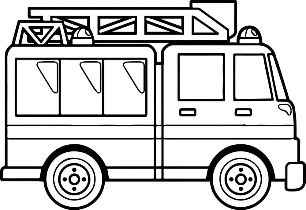 Dibujos para colorear e imprimir Fire Truck