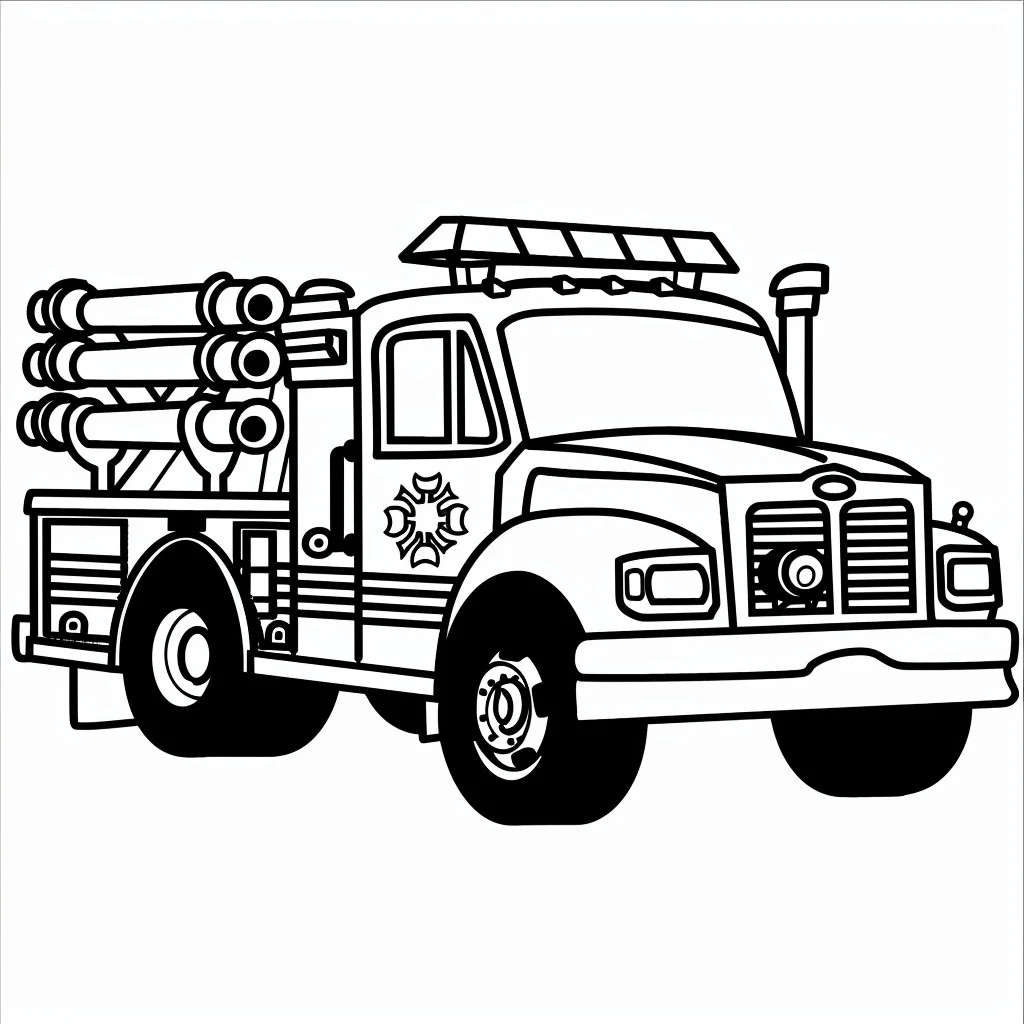 Dibujos para colorear e imprimir Fire Truck