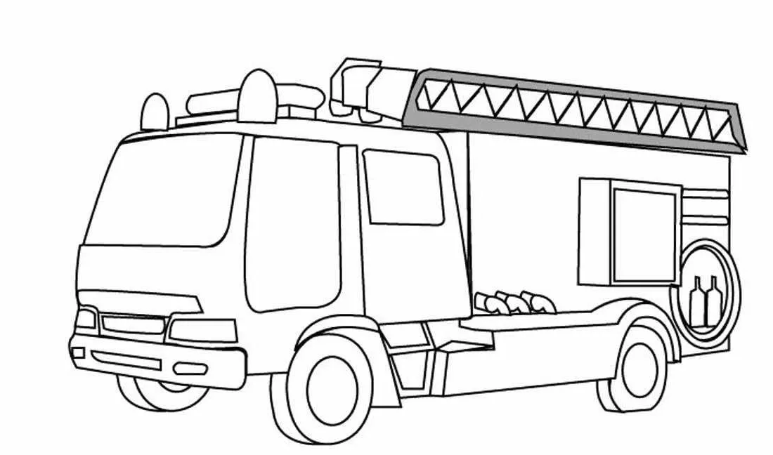 Dibujos para colorear e imprimir Fire Truck