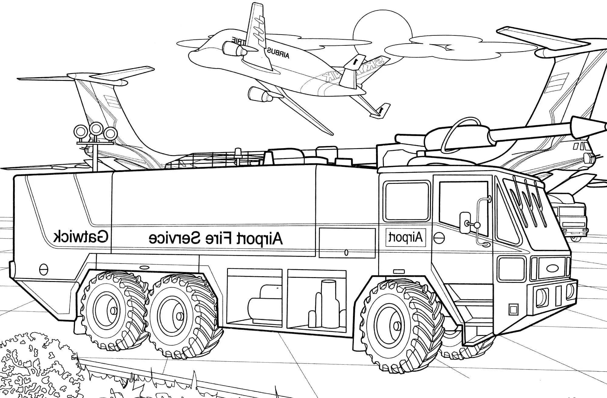 Dibujos para colorear e imprimir Fire Truck