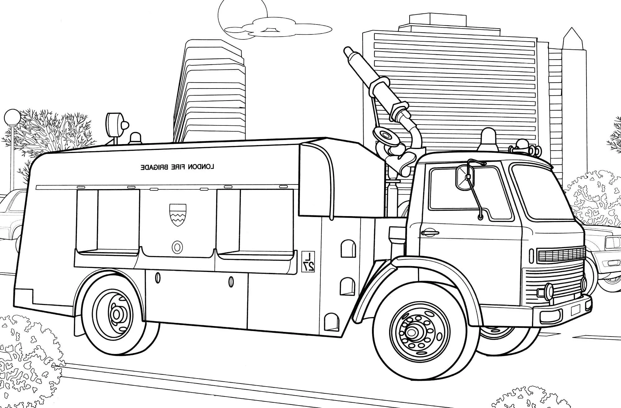 Dibujos para colorear e imprimir Fire Truck